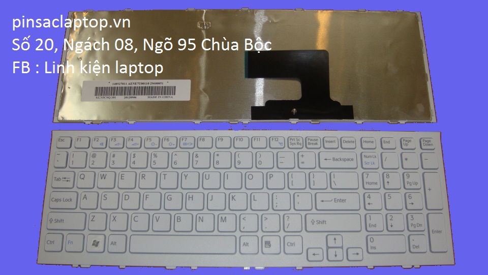 Bàn Phím - Keyboard Laptop Sony Vaio PCG-61611M