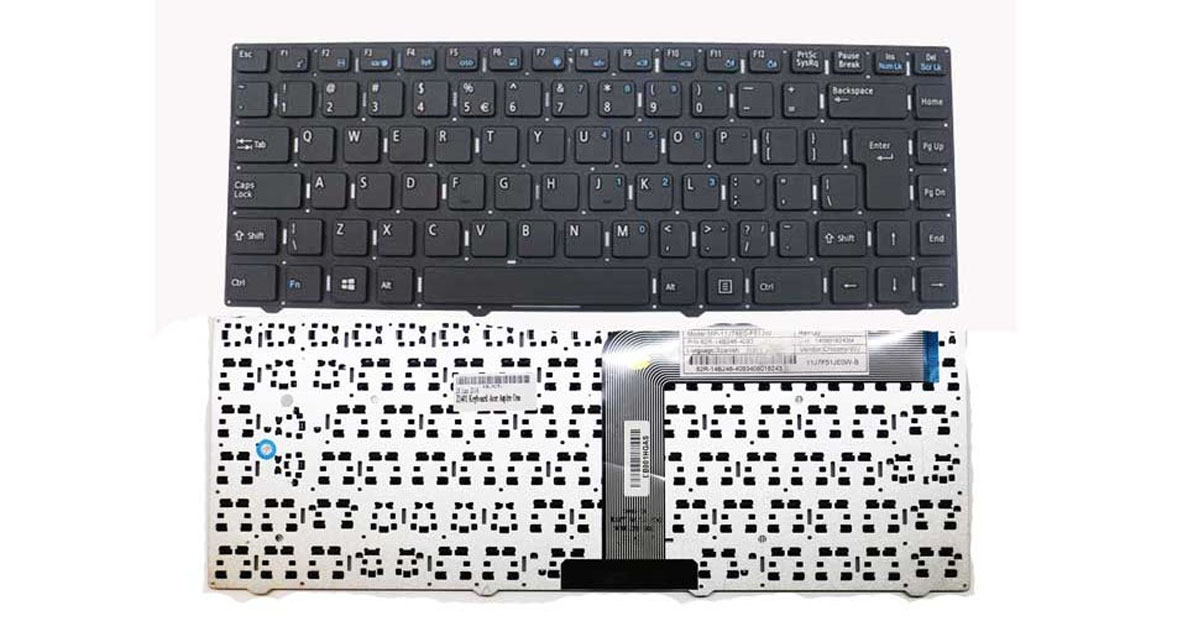 Kết quả hình ảnh cho Bàn phím - Keyboard Acer One 14 Z1-401 / Đen / UK