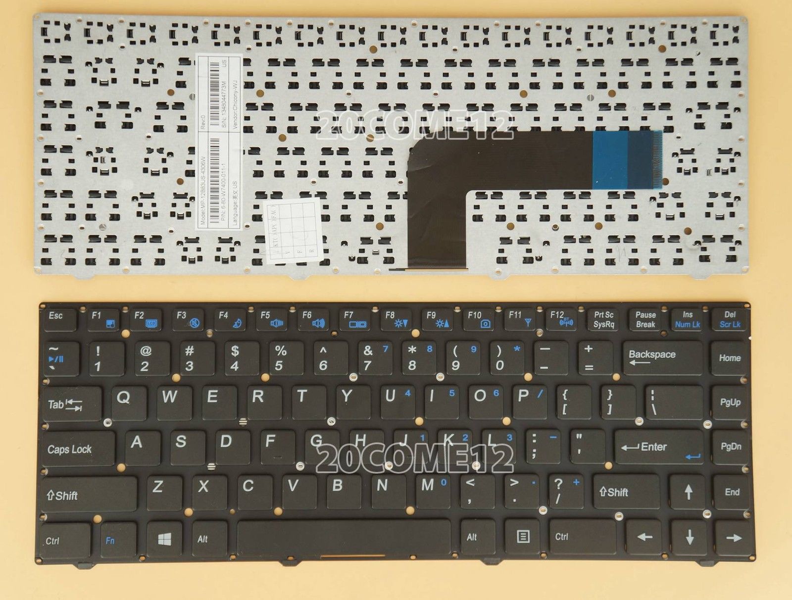 Bàn Phím - Keyboard Laptop Clevo W740 W740SU