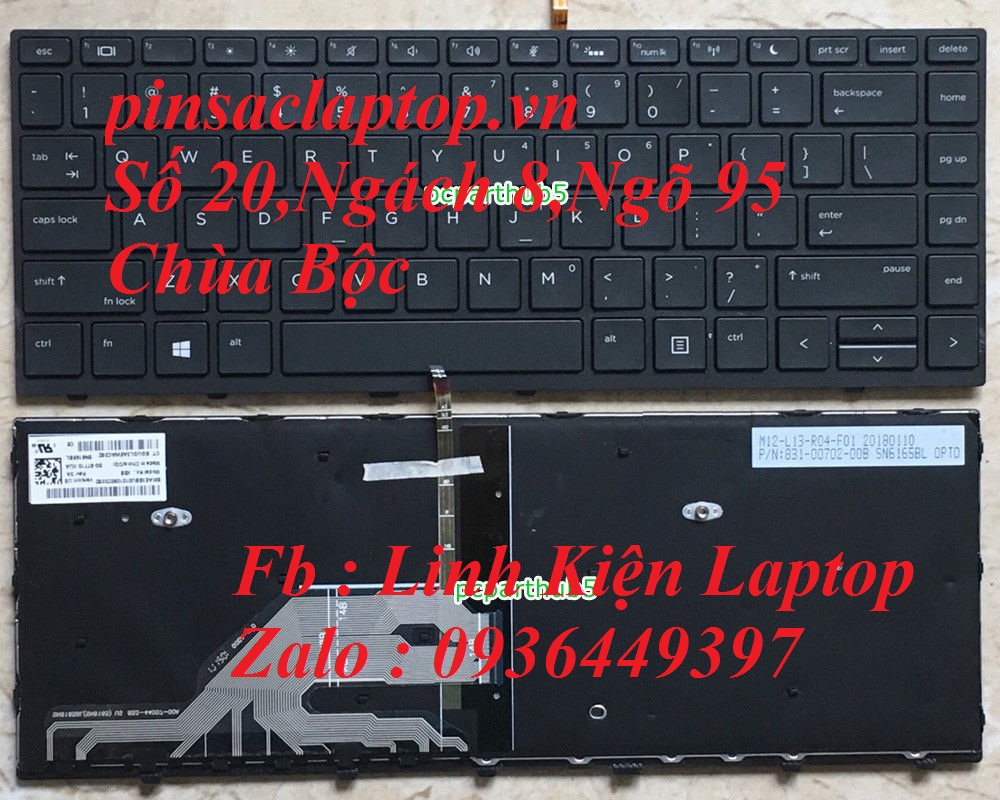 Bàn Phím - Keyboard HP Probook 430 G5 US Backlit 