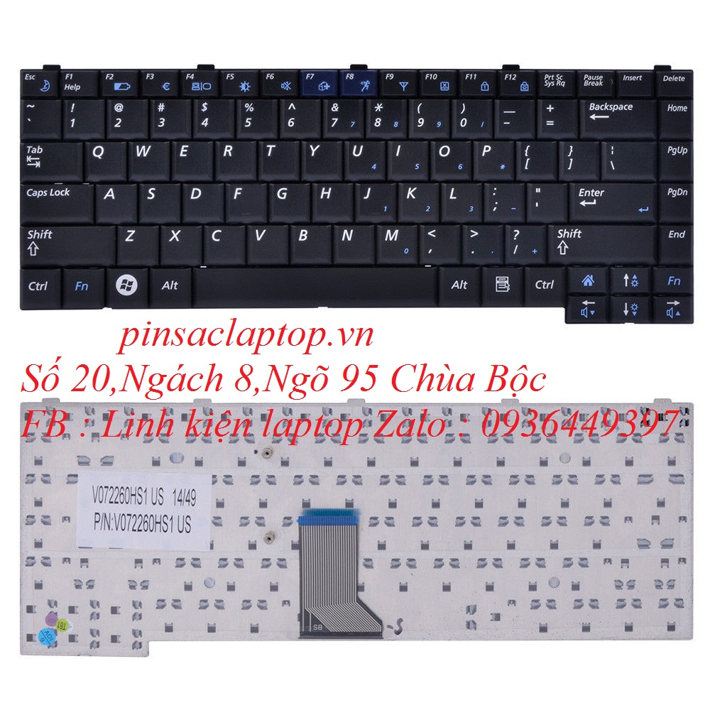 Bàn phím - Keyboard Laptop Samsung P510