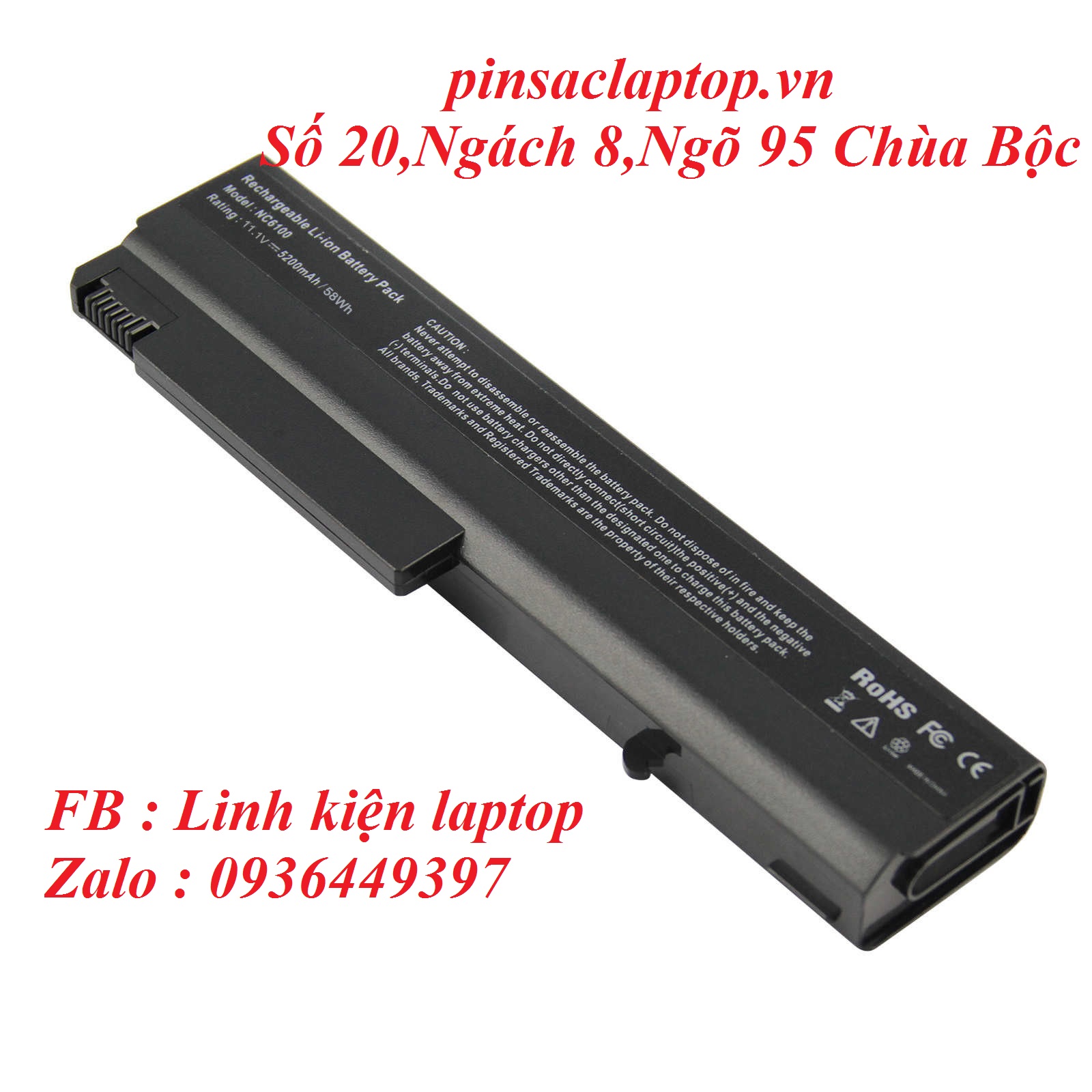 Pin - Battery Laptop HP Compaq 6510b
