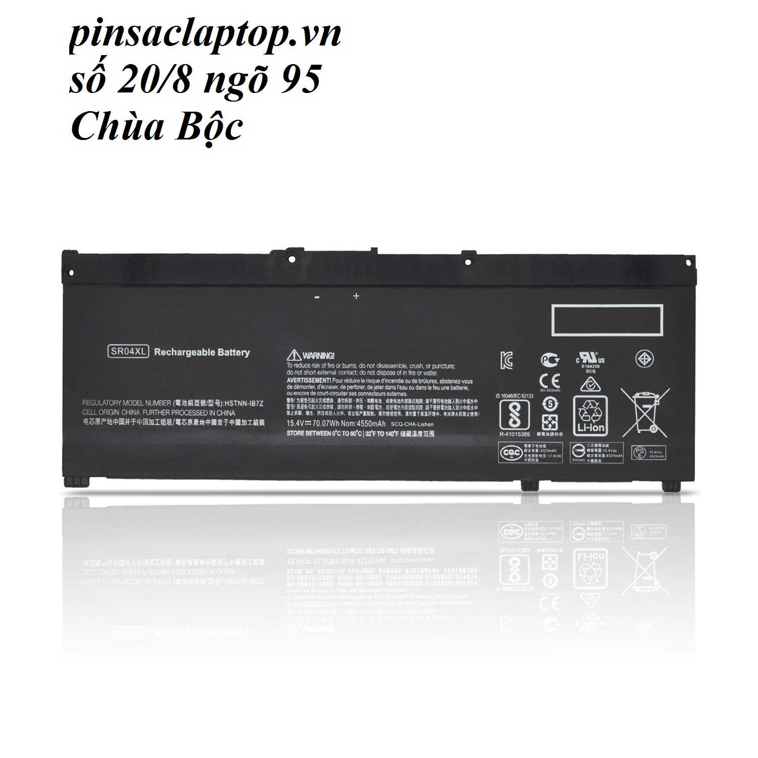 Pin - SR04XL Battery for Hp 15-CE015DX 15-CE000 15-DC0000 Series TPN-C133 TPN-Q193