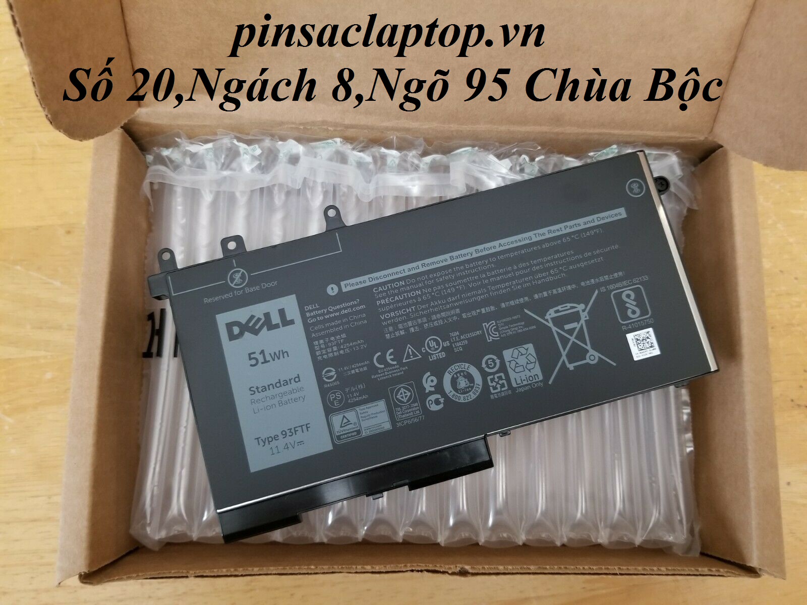 Pin Dell - Battery Dell Latitude E5480