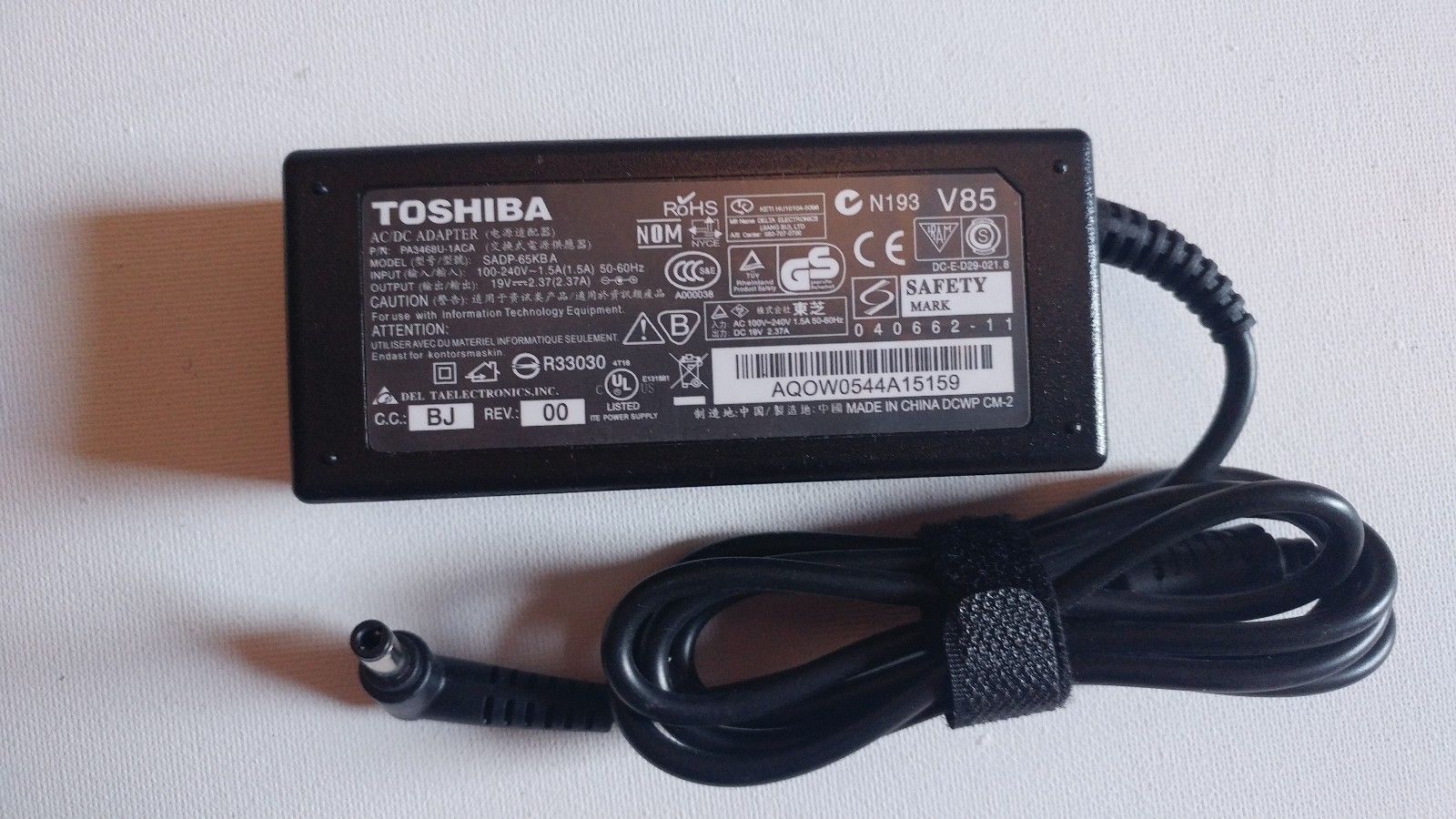 Sạc Adapter Laptop Toshiba Satellite T230