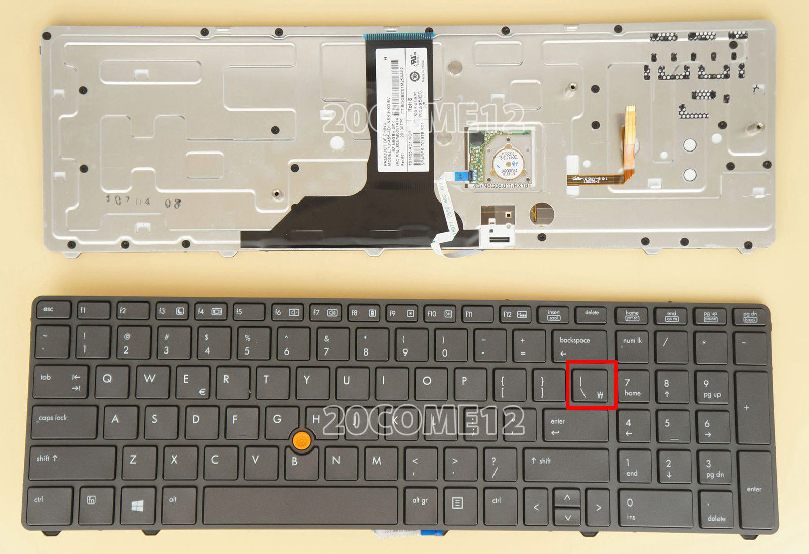Bàn Phím Laptop HP EliteBook 8760W 8760P 8760