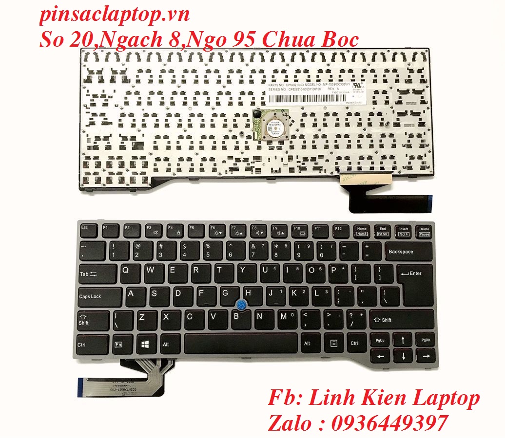 Bàn Phím - US UI keyboard for Fujitsu Lifebook E733