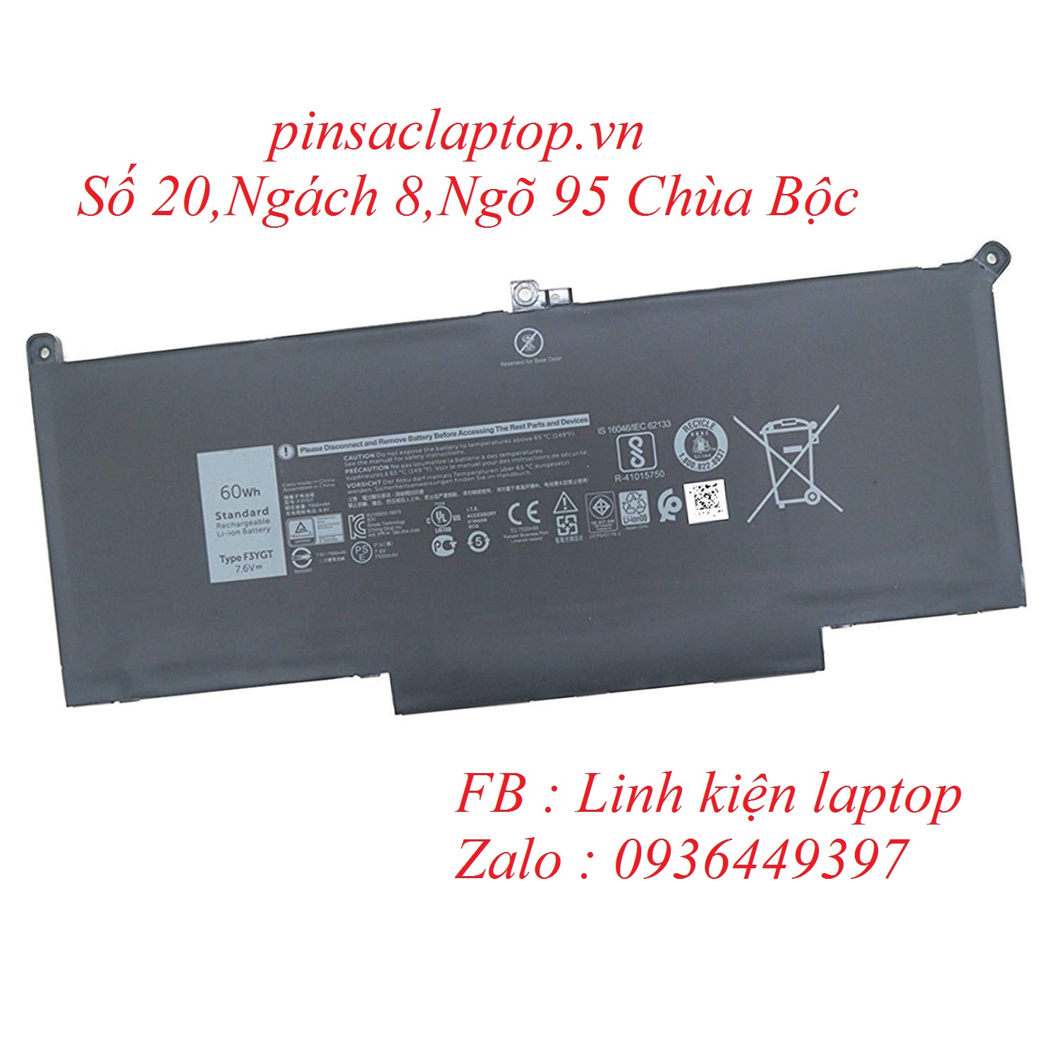 Pin - Battery Laptop Dell Latitude E7280