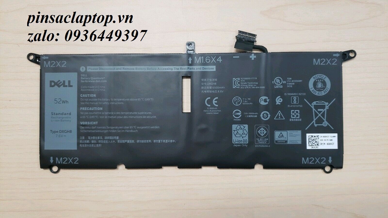 Pin Dell - Battery Dell XPS 13 9370