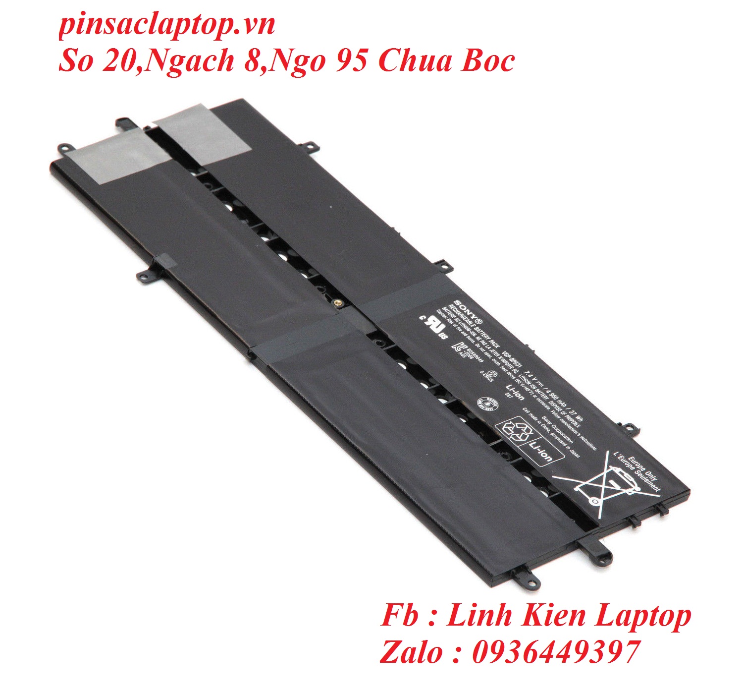Pin - Battery for Sony VAIO VGP-BPS31 New 37Wh