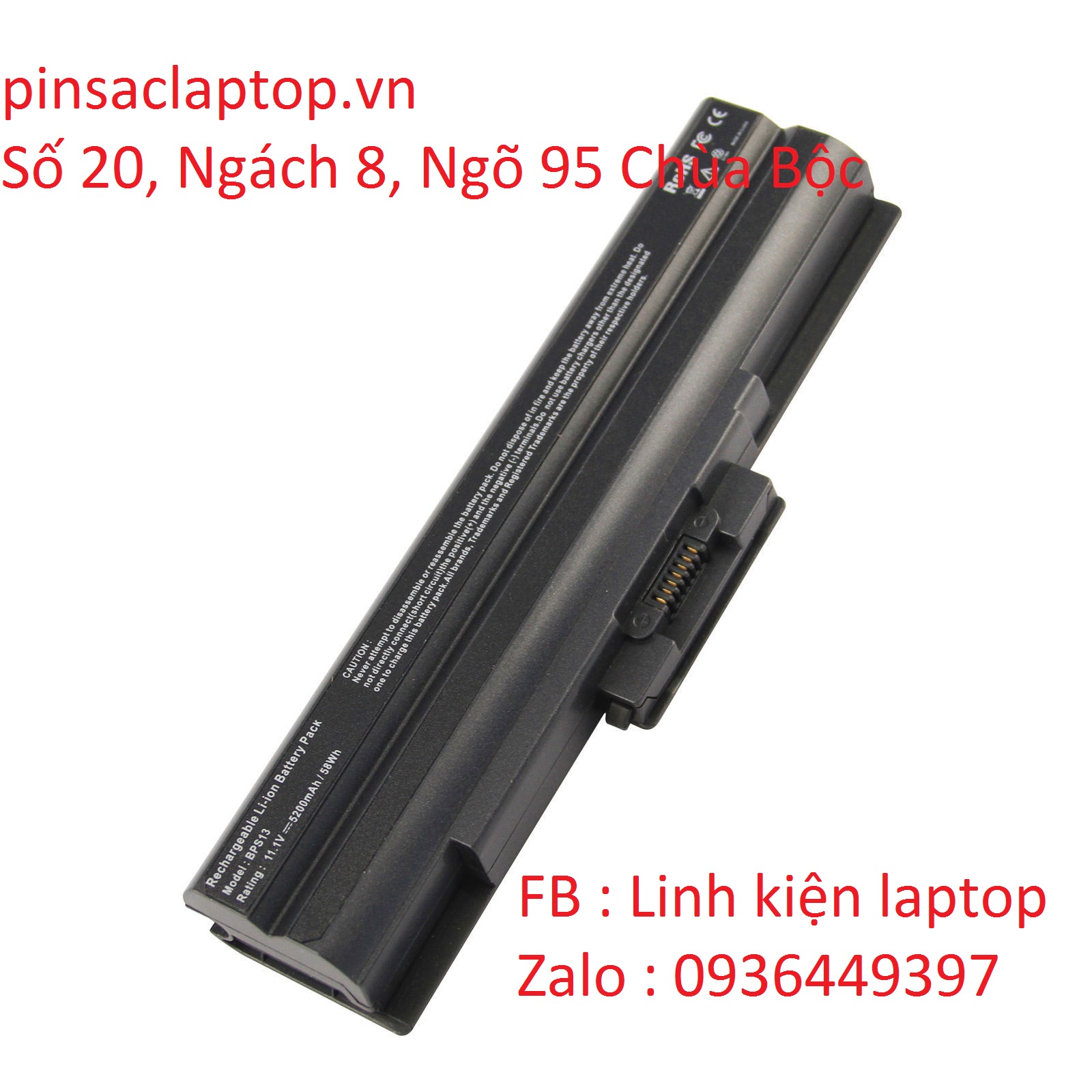 Pin Laptop - Battery Laptop Sony Vaio PCG-81115L