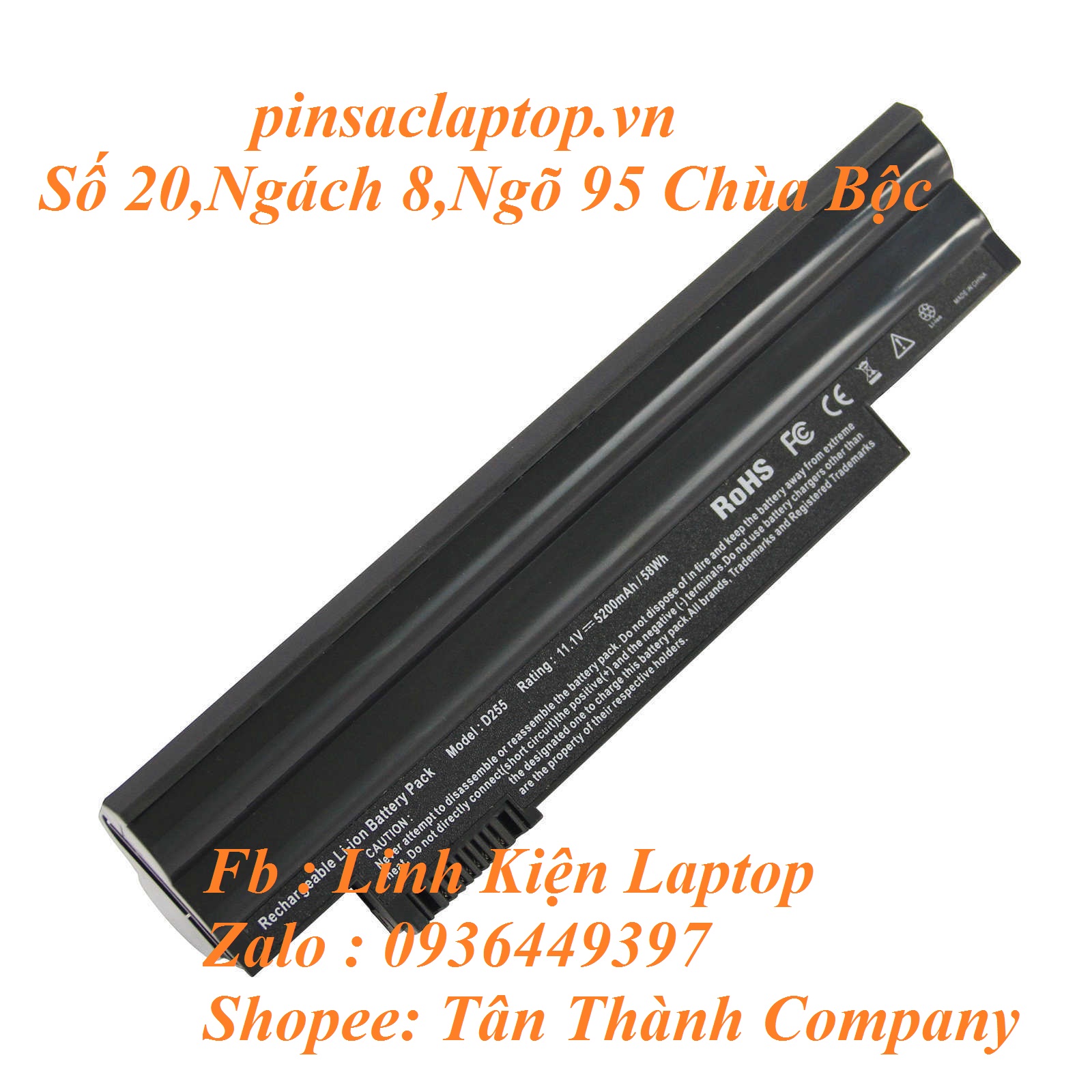 Pin - Battery for ACER Aspire one 522 722 D255 D255E