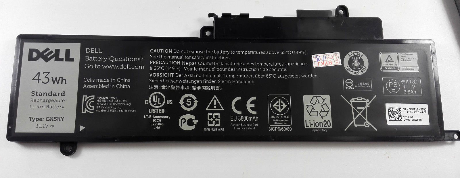 Pin Dell - Battery Dell Inspiron 13 15 7000 Series 7352