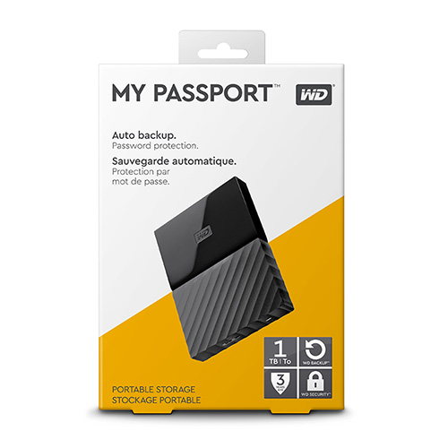 Ổ cứng WD My Passport 1TB WDBYNN0010BBK Black